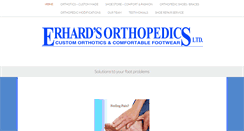 Desktop Screenshot of erhards-orthotics.com